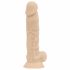 Real Fantasy Percy - připínací, realistické dildo (17,6 cm) - přírodní