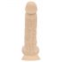 Real Fantasy Percy - připínací, realistické dildo (17,6 cm) - přírodní