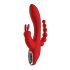 Rode Revolutie Hera - oplaadbare, waterdichte 3-in-1 vibrator (rood)