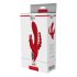 Rode Revolutie Hera - oplaadbare, waterdichte 3-in-1 vibrator (rood)