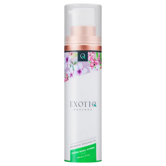 Exotiq - voňaví masážní olej - bazalka-citron (100ml)