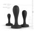 BUTTR Butt Kickers - anale dildo set - zwart (3 stuks)