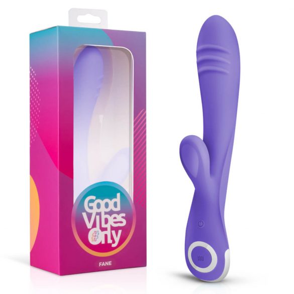 Good Vibes Only Fane Rabbit - vibrateur rechargeable avec branchette clitoridienne (violet)