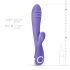 Good Vibes Only Fane Rabbit - vibrateur rechargeable avec branchette clitoridienne (violet)