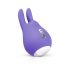 Bonnes Vibrations Teddy - vibromasseur rechargeable en forme de lapin (violet)