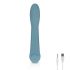 Rose Bloom - vibromasseur en silicone rechargeable pour le point G (turquoise)