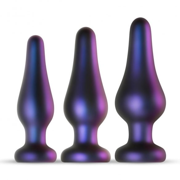 Hueman Comets - set de plugs anaux en silicone (3 pièces) - violet