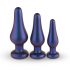 Hueman Comets - set de plugs anaux en silicone (3 pièces) - violet