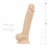 Real Fantasy Ashton - nohy, varlata, realistické dildo (20,5 cm) - přírodní