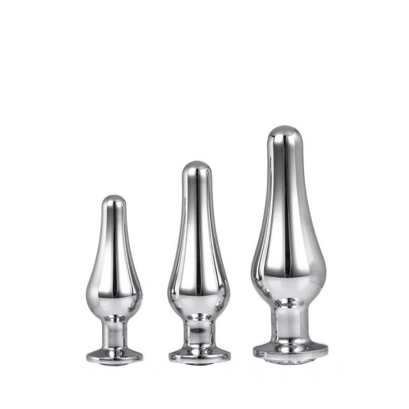 Stralende Liefde - anaal dildo set - zilver (3-delig)