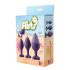 Flirts anale training set - dildoset (3 stuks) - paars