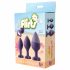 Flirts anal training kit - sada análního dilda (3ks) - fialová