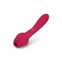   Secret Kisses Rosegasm - bezdrátový vibrátor na klitoris 2v1 (červený)