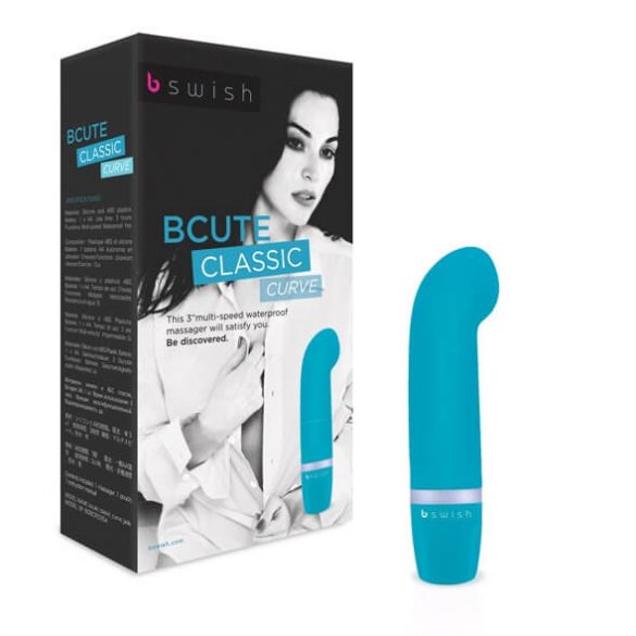 B SWISH Courbe - mini vibromasseur point G étanche (turquoise)