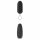 B Swish - bnaughty Unleashed Classic - vibrační vajíčko na dálkové ovládání (černé)