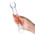 GLAS - dubbele, doorzichtige G-spot glazen dildo