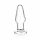 GLAS - dildo anale classique en verre (transparent)