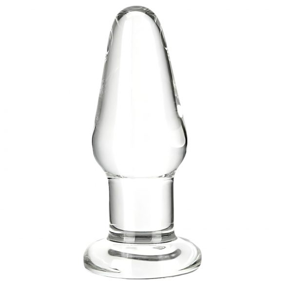 GLAS - klasické skleněné anální dildo 8,3cm