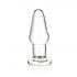 GLAS - klasické skleněné anální dildo 8,3cm