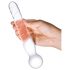 GLAS - double dildo en verre transparent