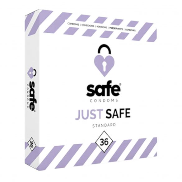 SAFE Just Safe - standardní kondomy vanilkové (36ks