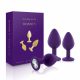 Rianne - Lot de 3 plugs en silicone (violet)