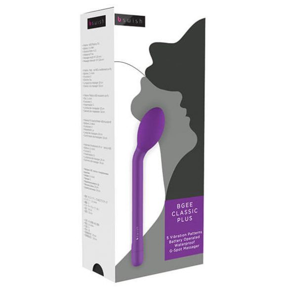 B SWISH Bgee Classic Plus - waterdichte G-spot vibrator (paars)