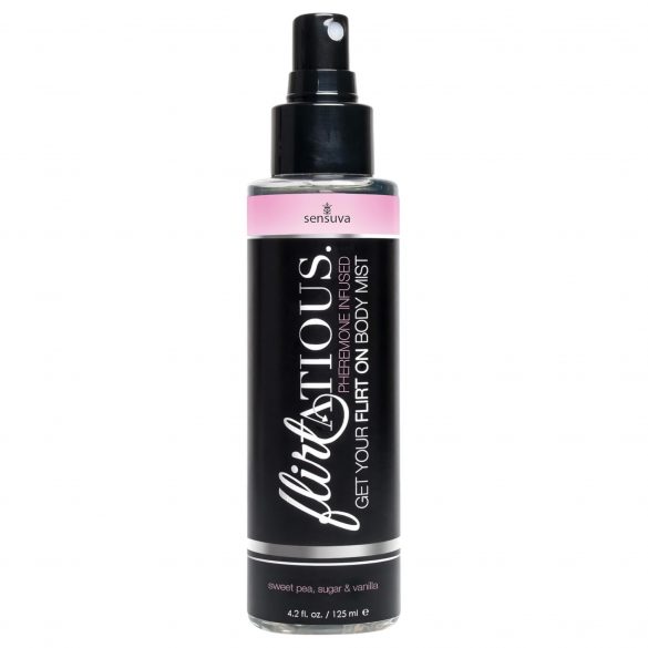 Sensuva Flirtatious - tělový sprej s feromonům - 125ml (vanilka-hrachor)