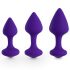 FEELZTOYS Bibi - kit de plugs anaux - violet (3 pièces)