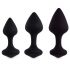 Ensemble de Dildos Anaux FeelzToys Bibi - Noir (3 Pièces)