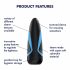 Satisfyer Homme - masturbateur à succion (bleu-noir)