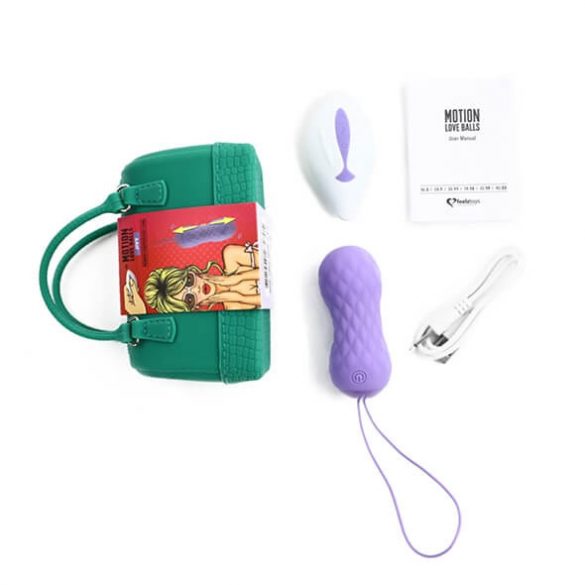 FEELZTOYS Jivy - œuf vibrant rechargeable, radio et étanche (violet)