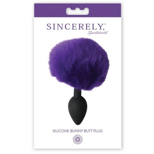 / Sportsheets Sincerely - plug anal en silicone avec queue de lapin (violet)