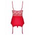 Obsessive Lovica - kanten jarreteltop en string (rood) - L/XL