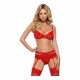 Obsessive Heartina - ensemble de lingerie (rouge)