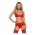 Obsessive Heartina - ensemble de lingerie (rouge) - L/XL