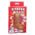 Stress Willie - antistresový míček - penis (tělová barva)