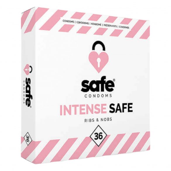 SAFE Intense - Préservatif texturé (36 pcs)