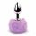 FEELZTOYS Bunny Tails - plug anal en métal avec queue de lapin (argent-violet)