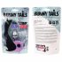 FEELZTOYS Bunny Tails - kovový anální dildo s králičím ocáskem (stříbrno-fialový)