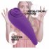 FEELZTOYS Femmegasm - dobíjecí, vodotěsný vaginální a klitorální vibrátor (fialový)