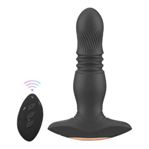 Aixiasia Roy - Rechargeable Radio-Controlled Anal Vibrator (Black) 