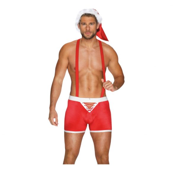 Obsessive Mr Claus - Costume de Père Noël (2 pièces) - rouge - L/XL