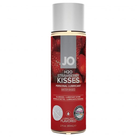 JO H2O Strawberry Kiss - lubrikační gel na vodní bázi (60 ml)