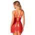 Obsessive Claussica - babydoll et tanga (rouge)