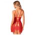 Obsessive Claussica - babydoll et tanga (rouge)