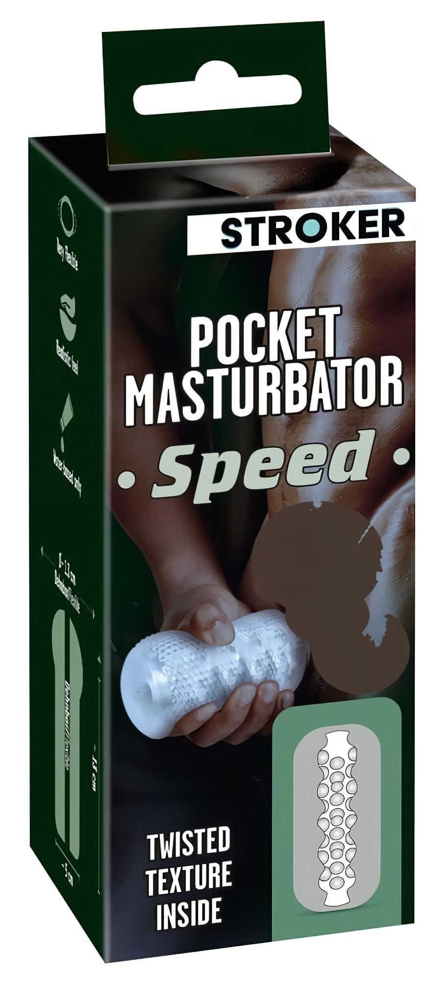 STROKER Speed - falešný masturbátor (průsvitný)