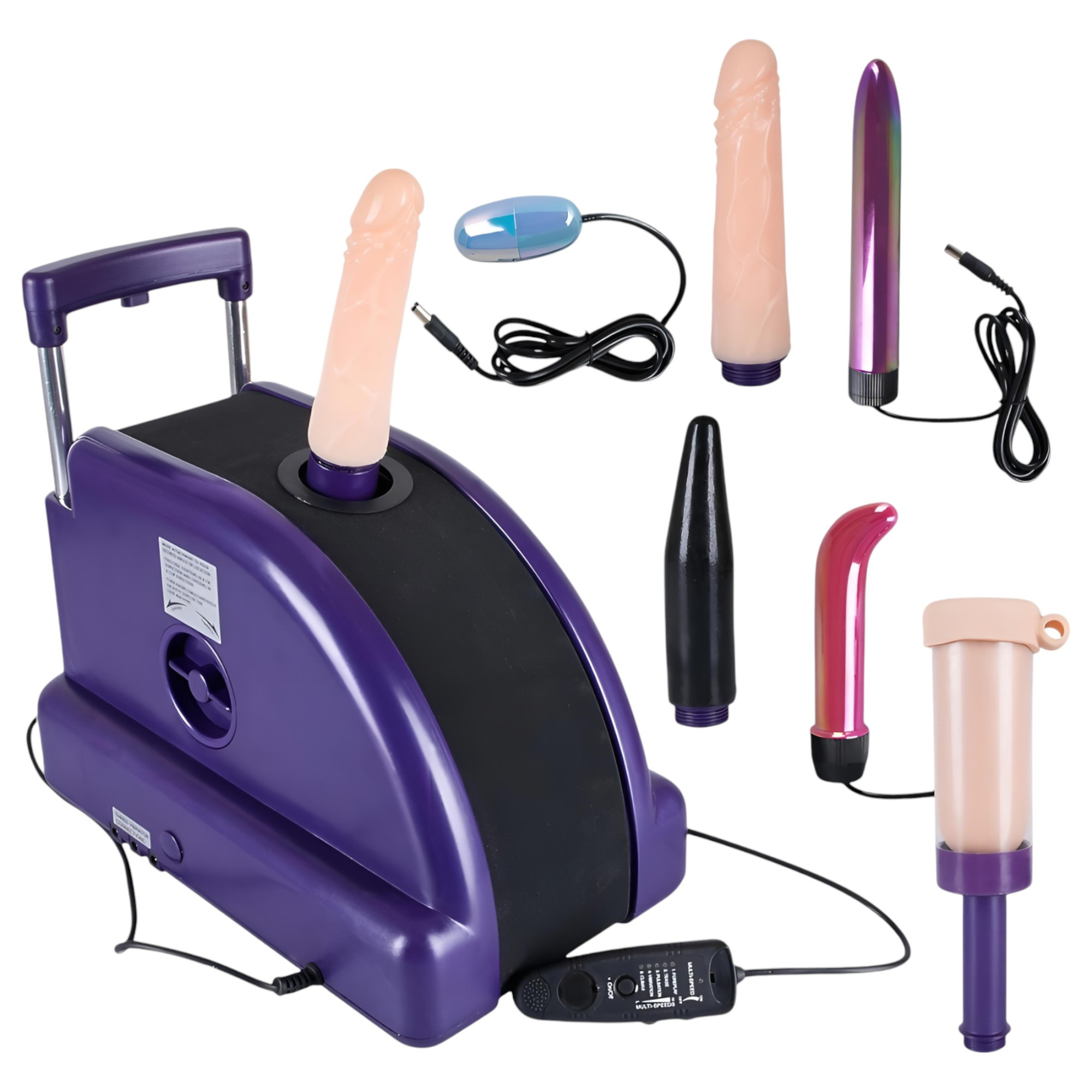 You2Toys - Sexuální stroj se 6 násadami, se síťovou přípojkou (220V)