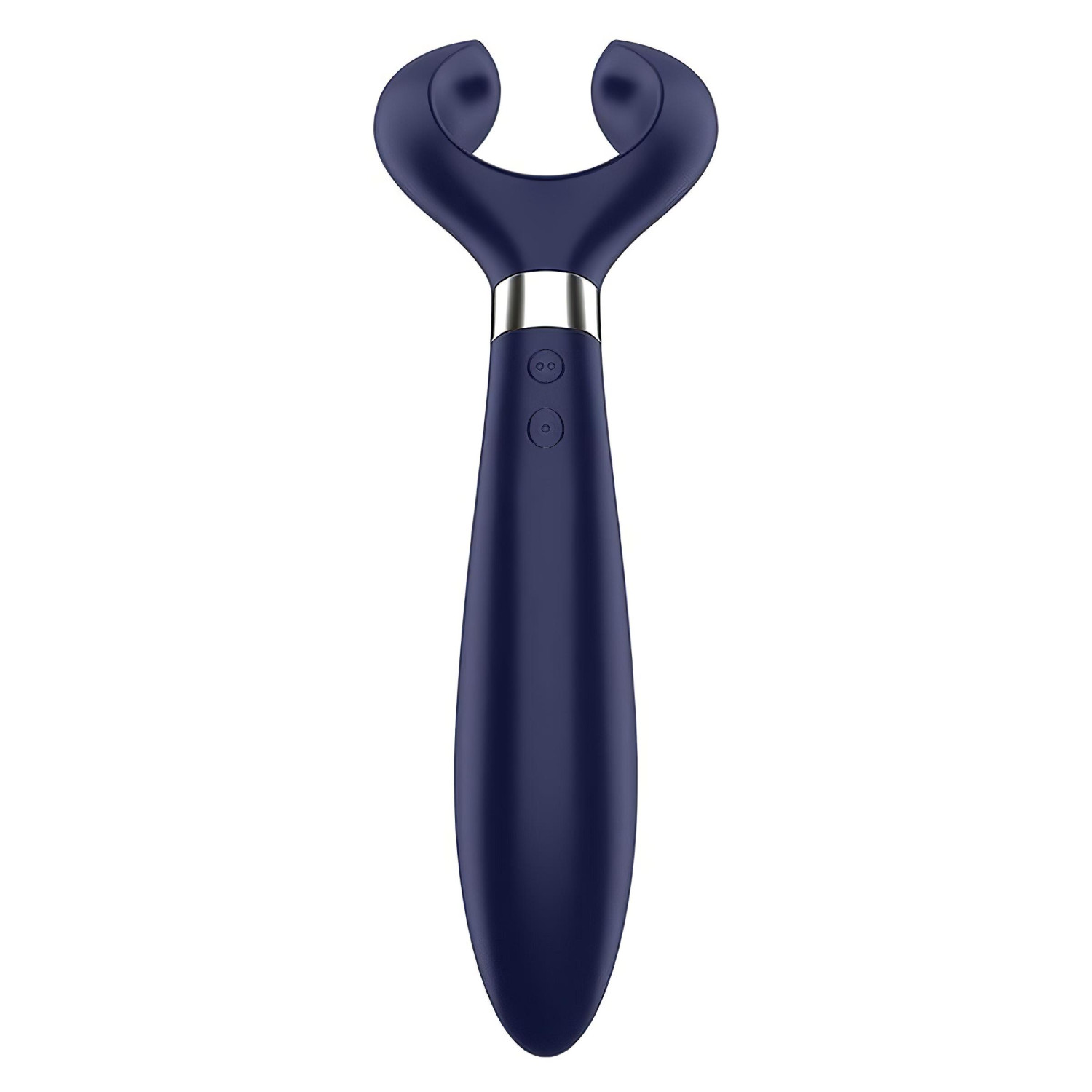 Satisfyer Endless Fun - akumulátorový, vodotěsný párový vibrátor (modrý)