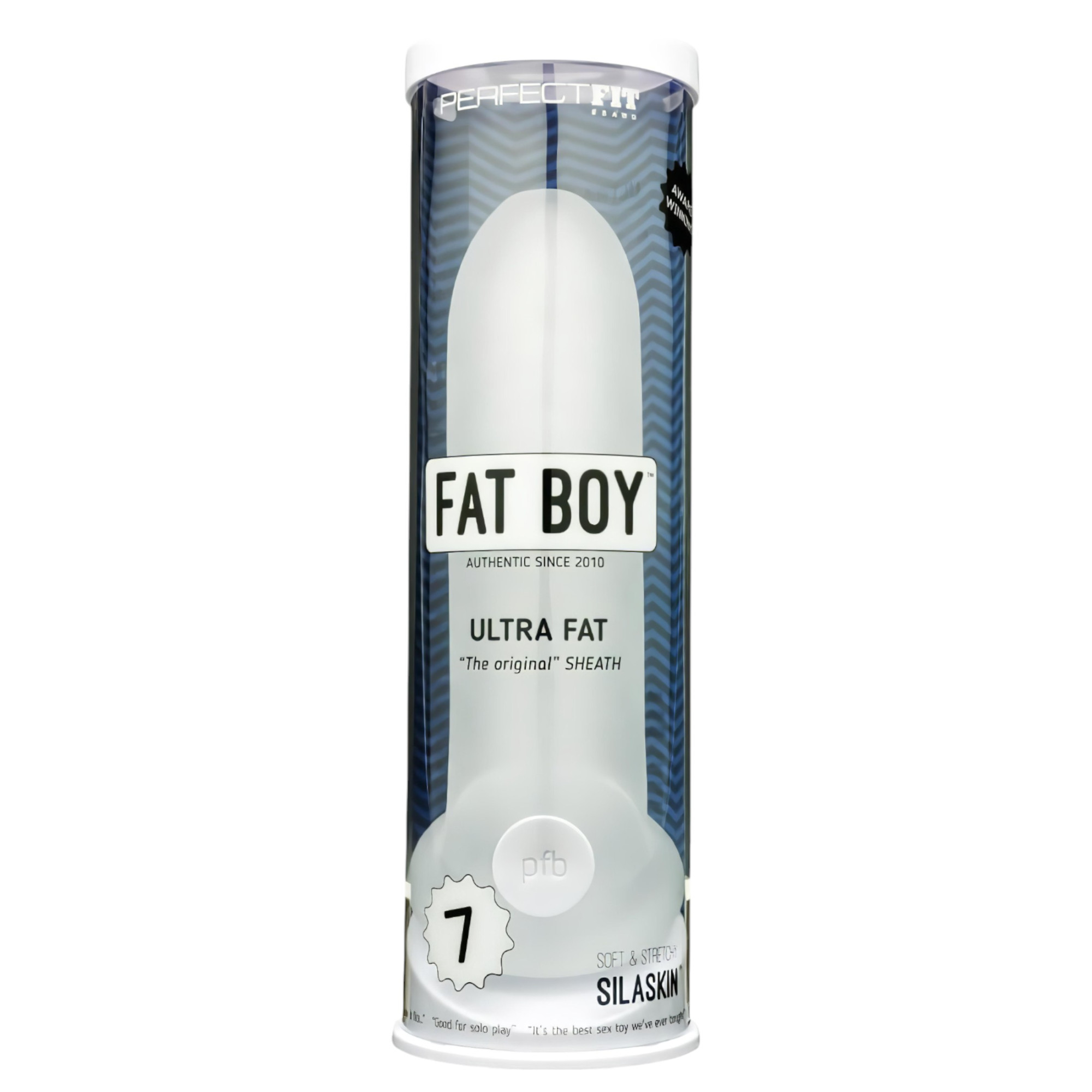 Fat Boy Original Ultra Fat - návlek na penis (19cm) - biely